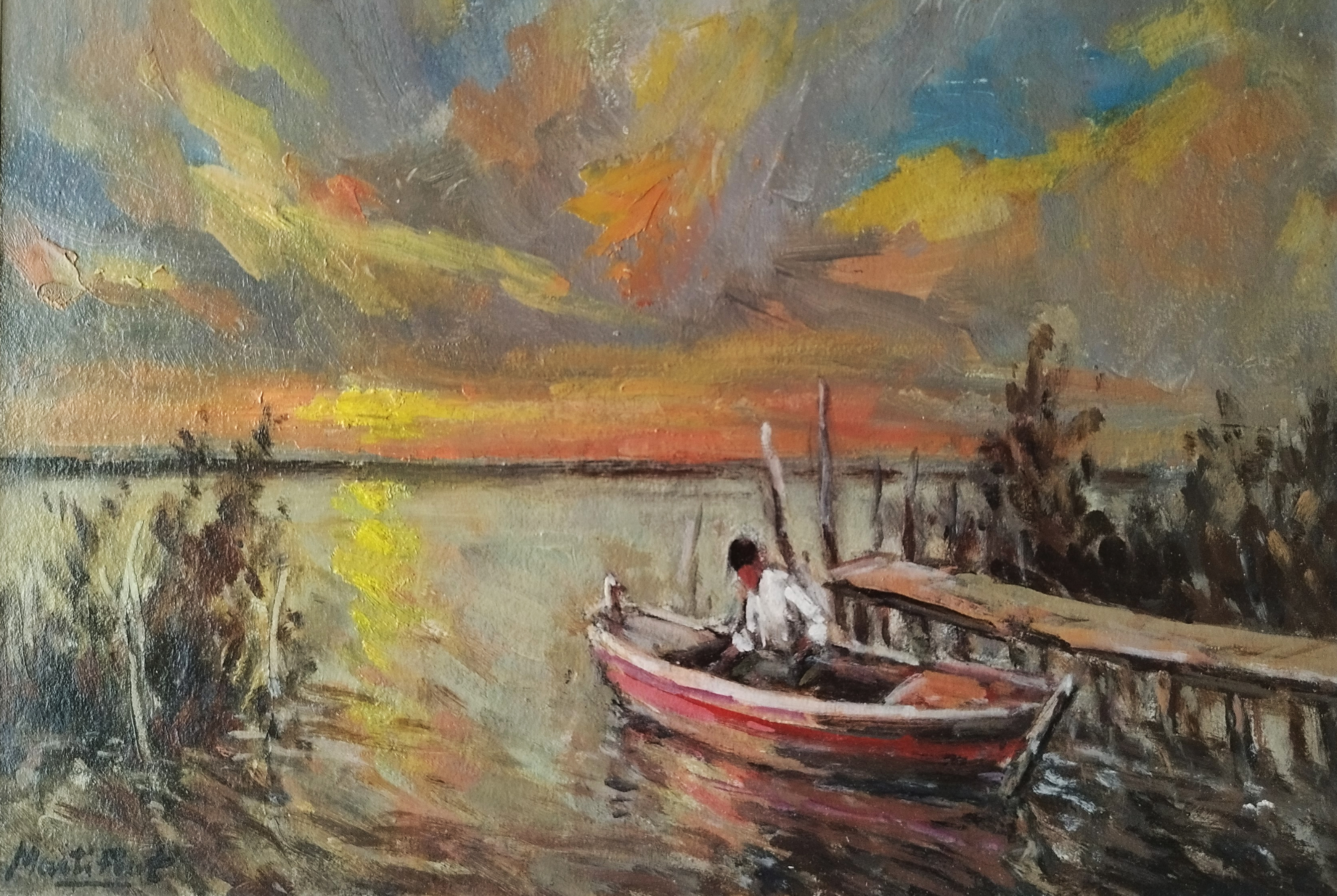 Pintor Martí font: Atardecer Albufera