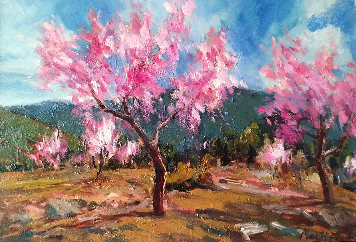 Pintor Martí font: Almendros en flor