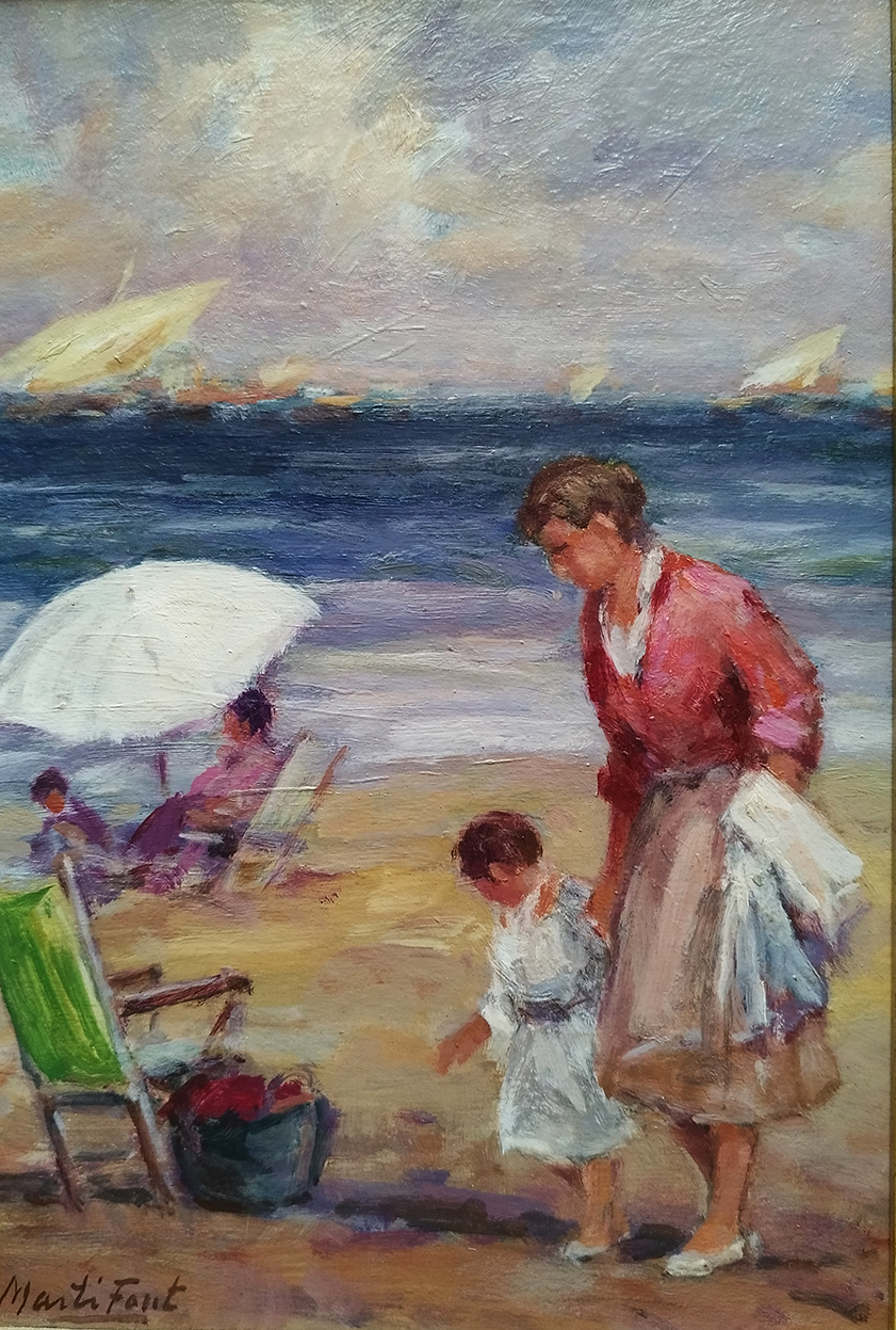 Pintor Martí font: Madre con niña